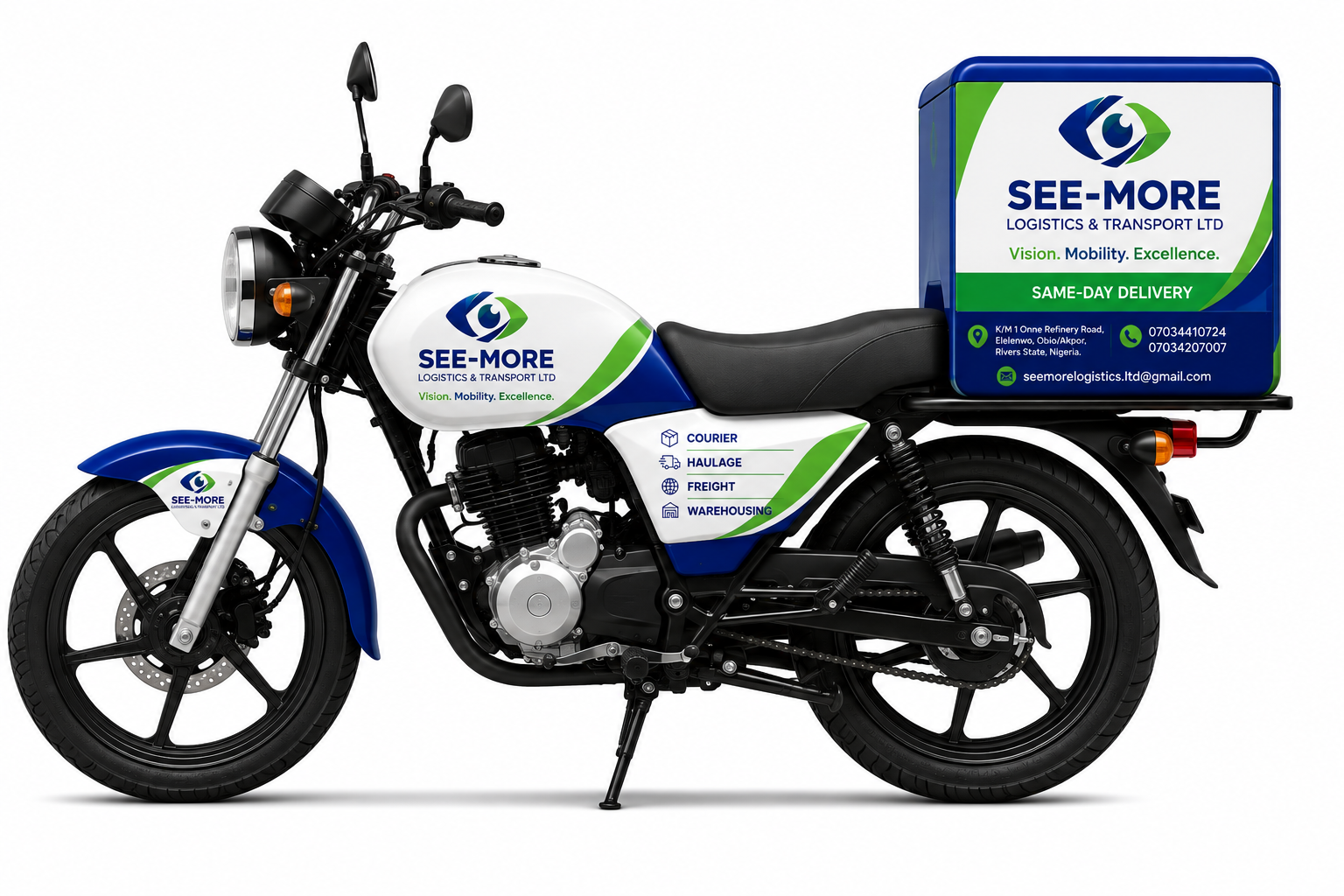 SEE-MORE Logistics Same-Day Delivery Bike